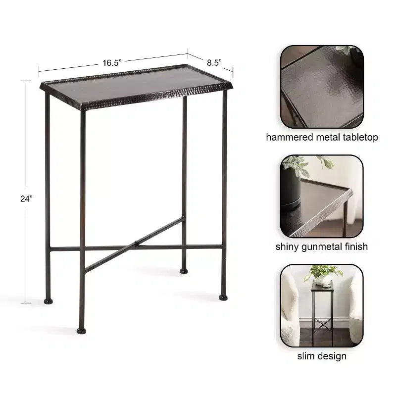 Kate and Laurel Sanzo Slim Side Table