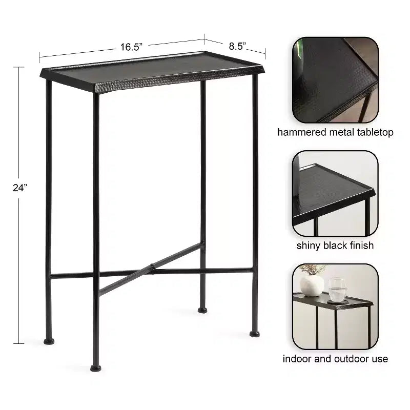 Kate and Laurel Sanzo Slim Side Table