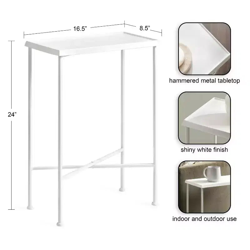 Kate and Laurel Sanzo Slim Side Table