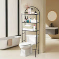 Bathroom Shelf, Over Toilet Storage 3 Tier - Heavy Duty Metal Organizer Racks for Small Spaces Apartments, Space Saving Above Toilet
