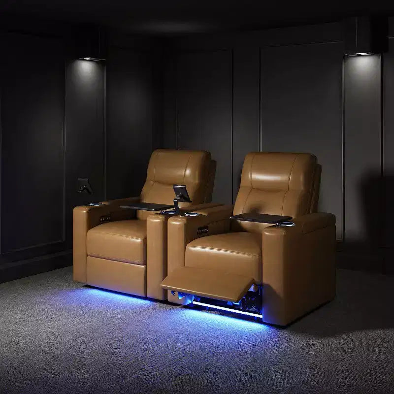 Flora Genuine Leather Recliner Set of 2|HULALA HOME