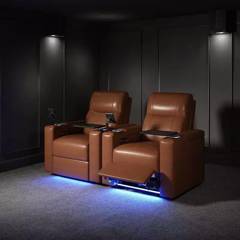 Flora Genuine Leather Recliner Set of 2|HULALA HOME