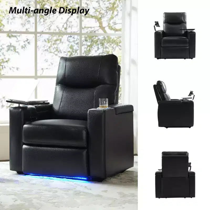 Flora Genuine Leather Recliner Set of 2|HULALA HOME