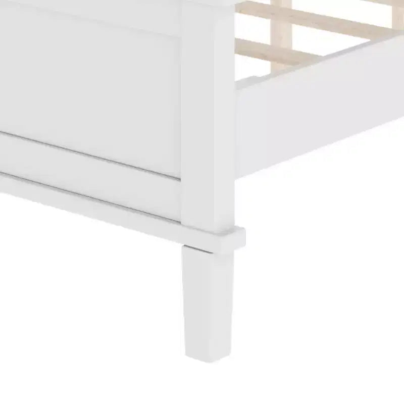 Polibi Mid-Century Modern Solid Wood Platform Bed