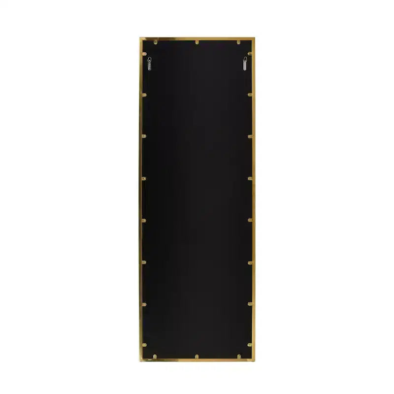 Okak 77*27.5IN Rectangular Full Body Mirror with Stainless Steel Frame, Floor Mirror with Hanging Holes, Wall Mirror for Living Room, Bedroom, Gold
