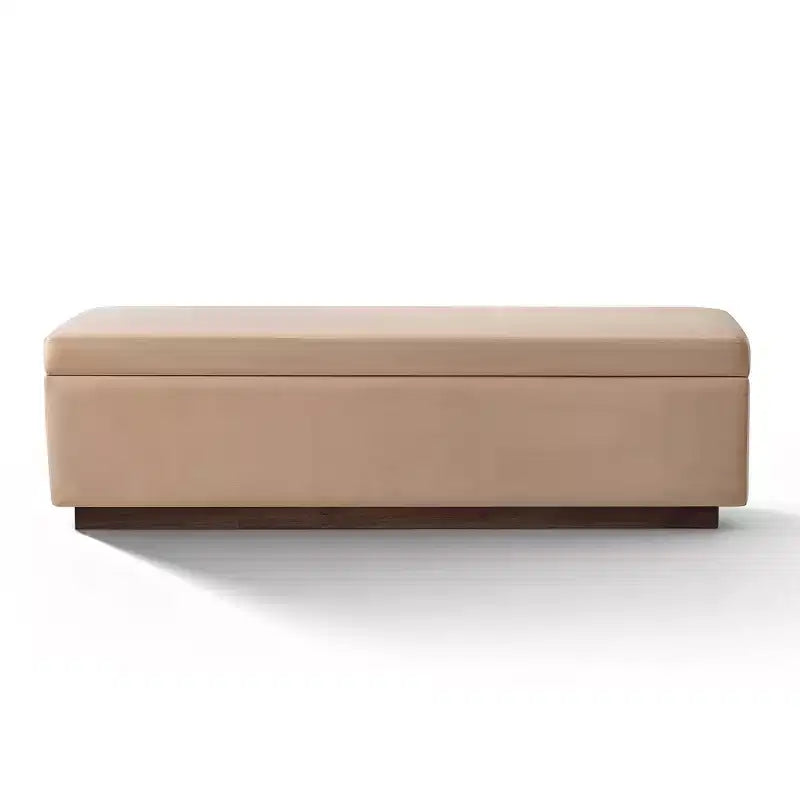 60 Modern Velvet Upholstered Storage Bench, Stylish Living Room Seating with Hidden Storage, End-of-Bed and Entryway Bench-Panipeachy