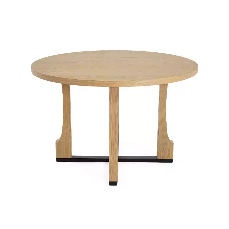Christopher Knight Home Andrew 48" Rustic Criss Cross Frame Round Dining Table Natural Oak