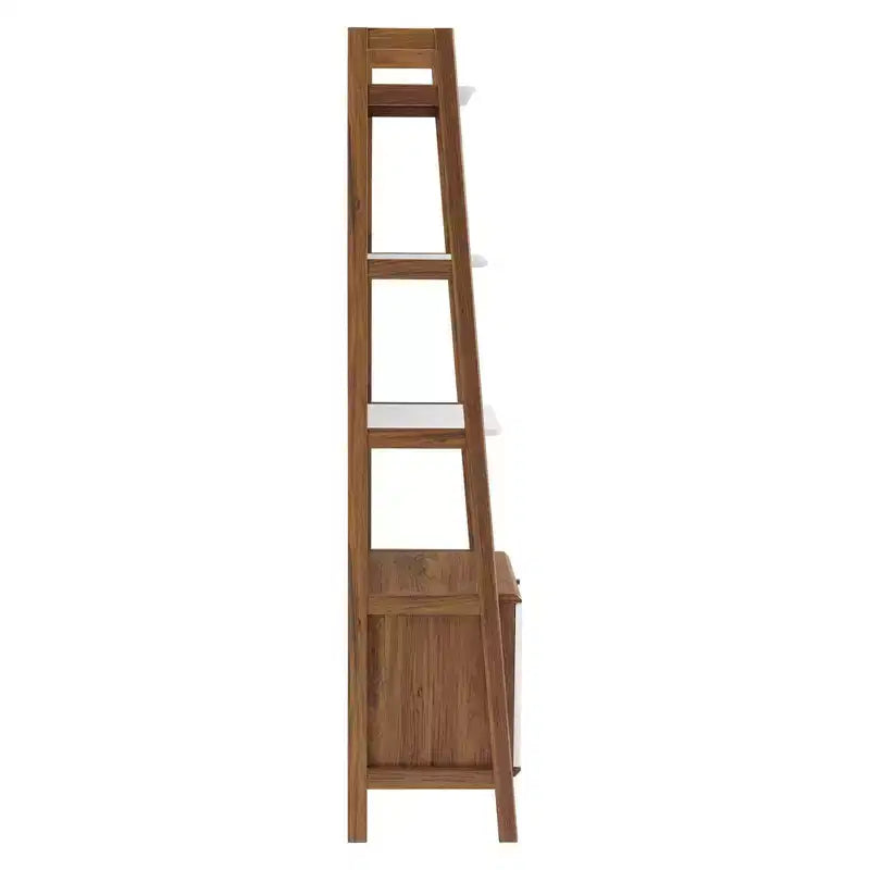71" Bixby Bookshelf Display Walnut/White - Modway